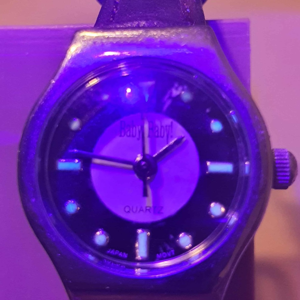 🦋10/$20🦋 Baby Baby Quartz Silver/Black Leather Women's Watch